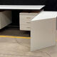 6-drawer desk white laminate