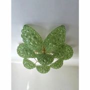Graniglia Green “Conchiglie” Murano Glass Gold Wall Sconce by Simoeng Lot o