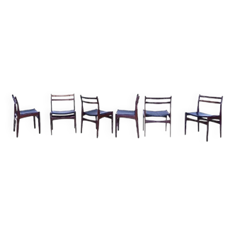 Danish modern model Eva  dining chairs in teak from Frem Røjle, Set of 6