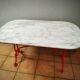 Table bistrot en marbre