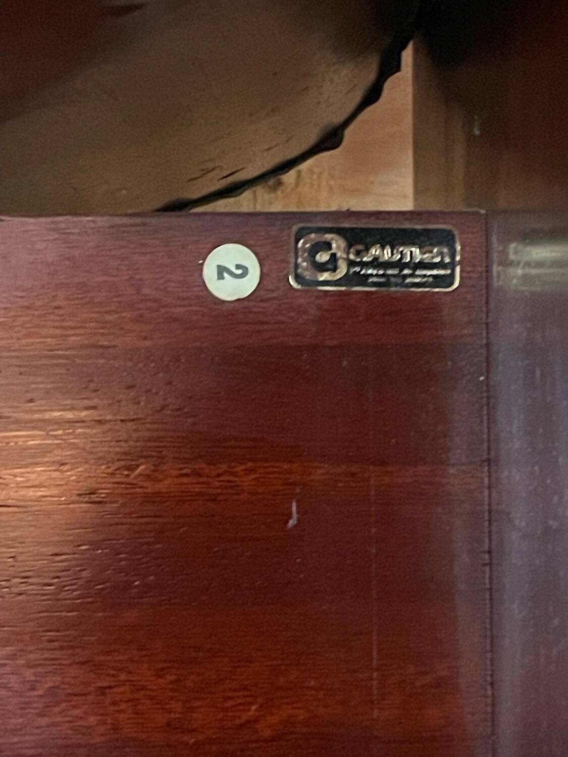 Gautier vintage design stool/chair, 1950s/60s