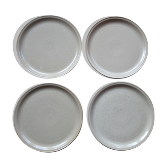 4 flat plates beige Jars France
