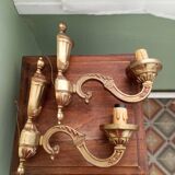 Paire d'appliques en bronze