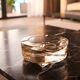 Monumental Czech Moser ashtray made of hand-cut crystal.