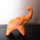 Éléphant vintage en terre cuite