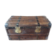 Travel trunk end 19 th century entirely renovated