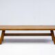Solid walnut bench "Torbecchia" by Giovanni Michelucci, 1960s