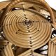 Large vintage woven rattan basket