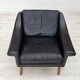 Fauteuil danois en cuir par Aage Christensen, années 1960