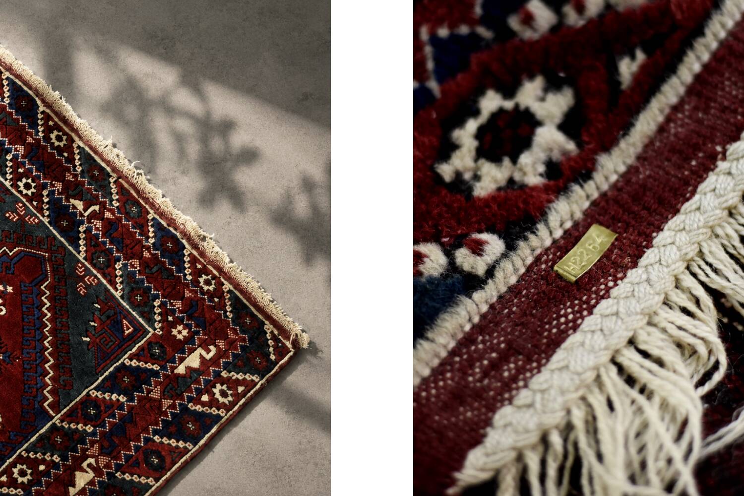 Vintage Red Hand-Woven Oriental Afghan Rug, 1970s
