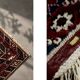 Vintage Red Hand-Woven Oriental Afghan Rug, 1970s