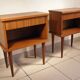 Deux tables de chevet années 60-70