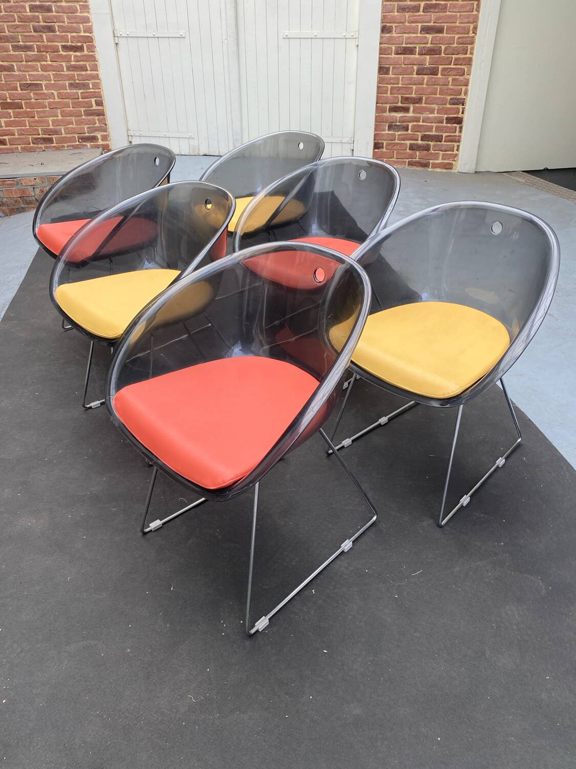 Set of 6 Italian chairs