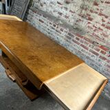 Table or desk with extensions on foot lyre Art Deco period