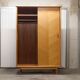 Scandinavian wardrobe 2 sliding doors 1960