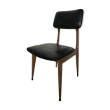 Chair in wood and leatherette