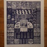 Lot de 12 lithographies originales