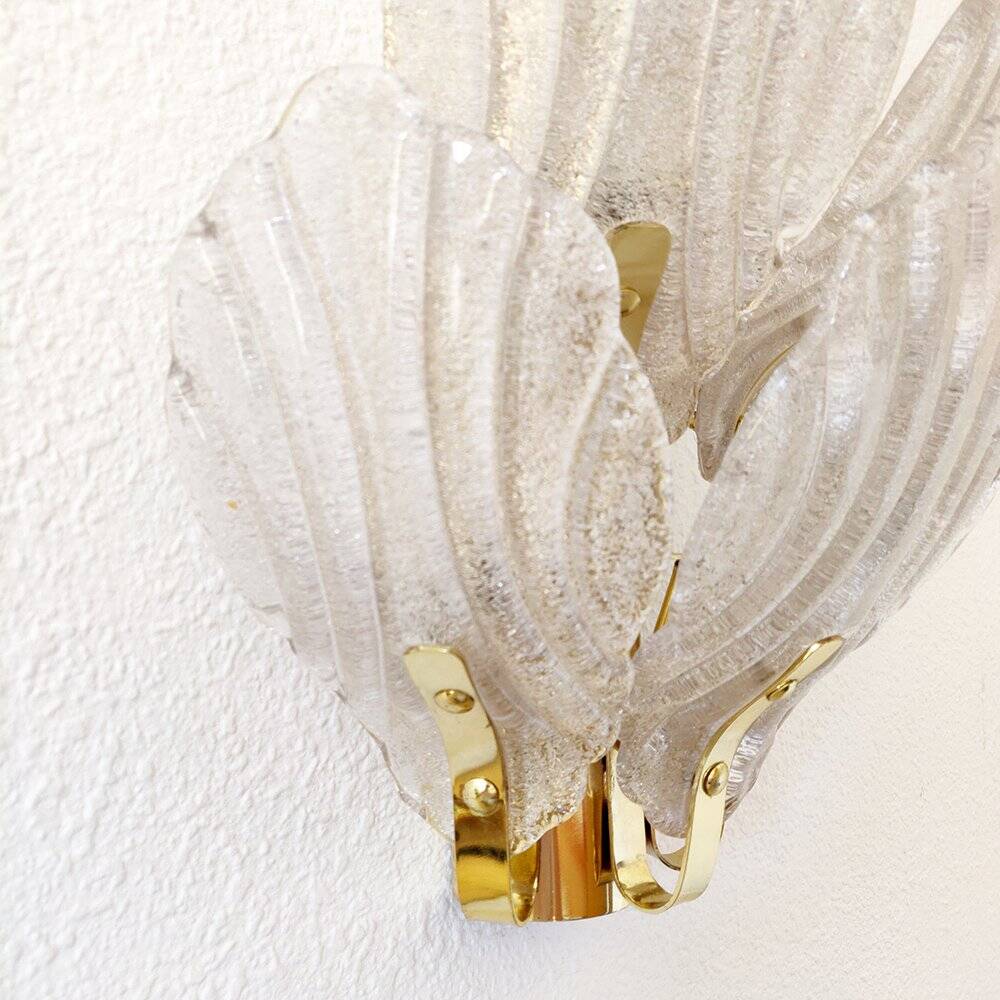 Brass & Murano Sconce, 1960s