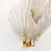 Applique en laiton et Murano, années 1960