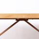 Large extendable dining table in oak by Guillerme and Chambron 1960.