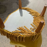 Pair of yellow toad armchairs