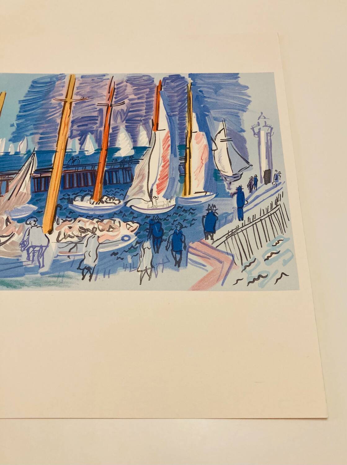 Raoul dufy (d’après) - lithographie « la régate »