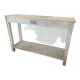 White patinated console