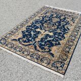 Tapis d'orient iran kashan - fait main : 1, 42 x 2.00 mètres en Laine et Soie