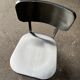 Lot de 4 chaises en acier brossé