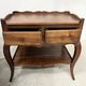Louis XV style bedside table in solid walnut, 20th century.