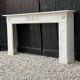 Louis XVI fireplace in Carrara marble, 18th century