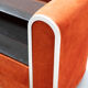 Commode en alcantara, années 70