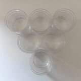 Set of 6 striped glasses