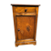 Small rustic antique bedside table made of solid wood.