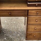 XXth pine cylinder desk