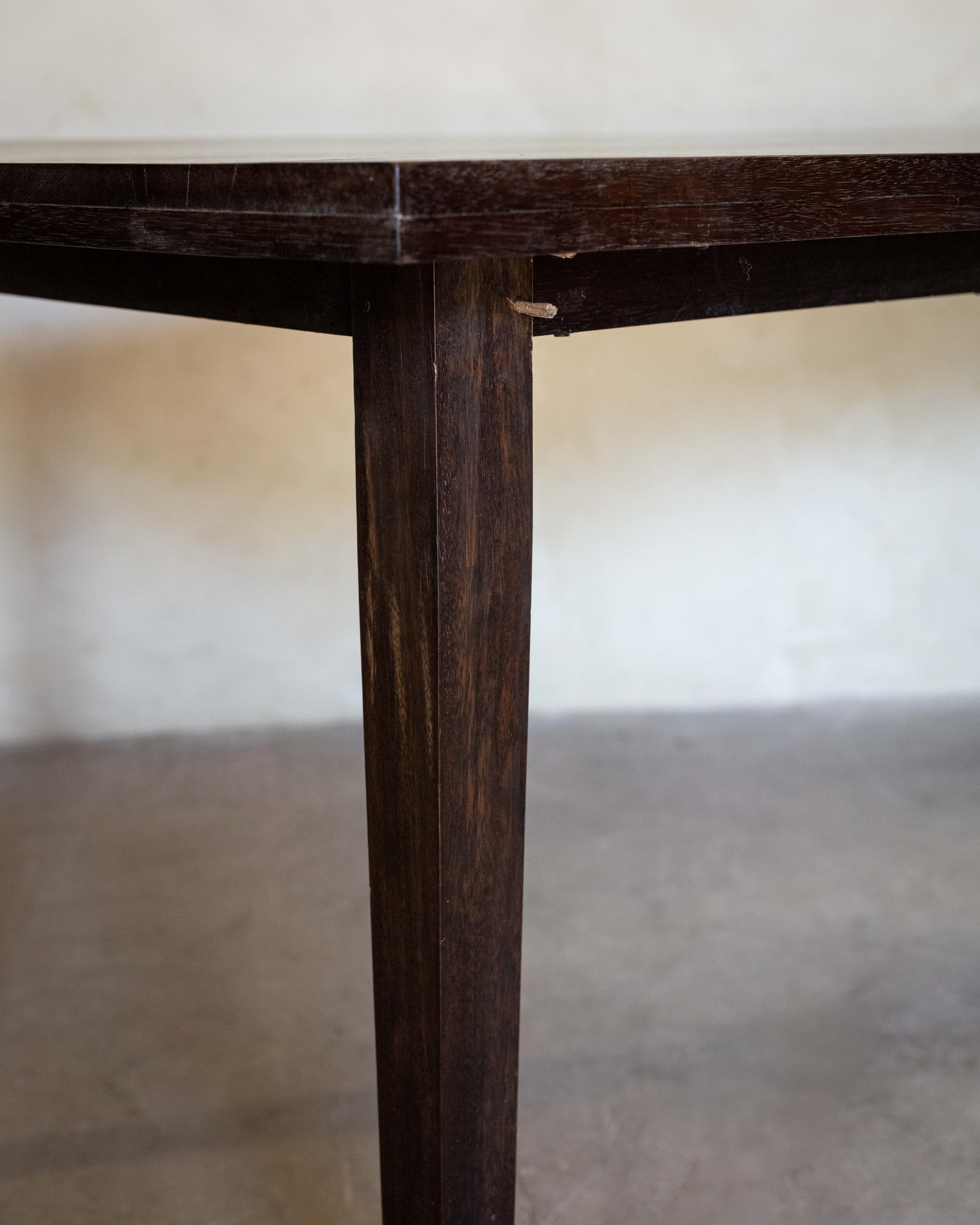 Dining room table in merbau, Indonesia