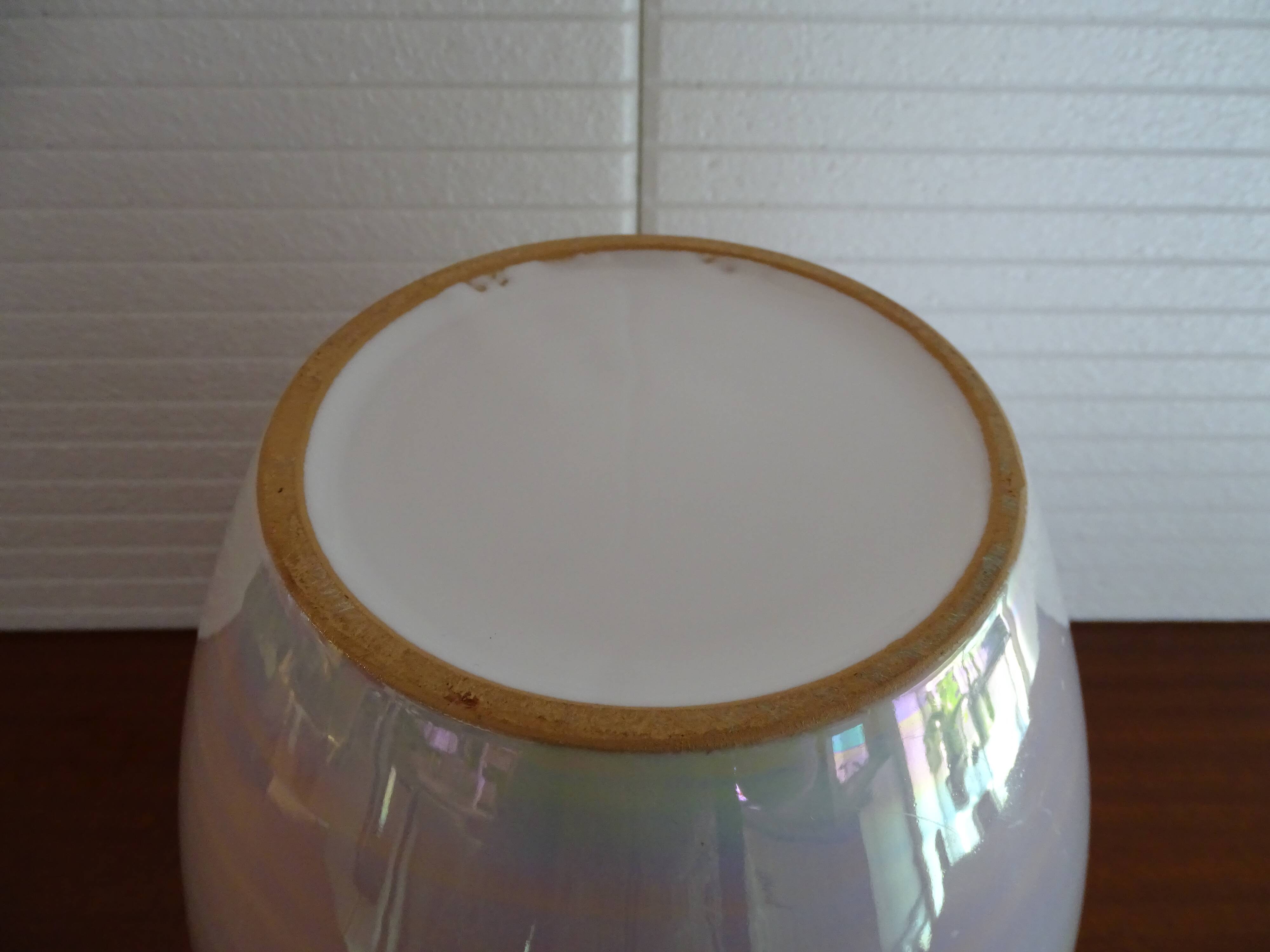 Iridescent earthenware vase, 1960