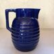 Old blue pitcher ceramic Orchies L1