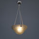 Art nouveau suspension in roses decoration glass