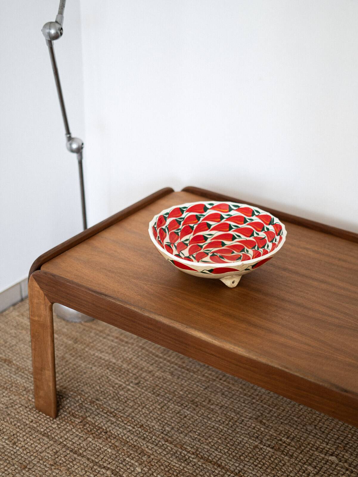 Large Scandinavian teak coffee table