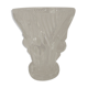 Art deco white crystal vase