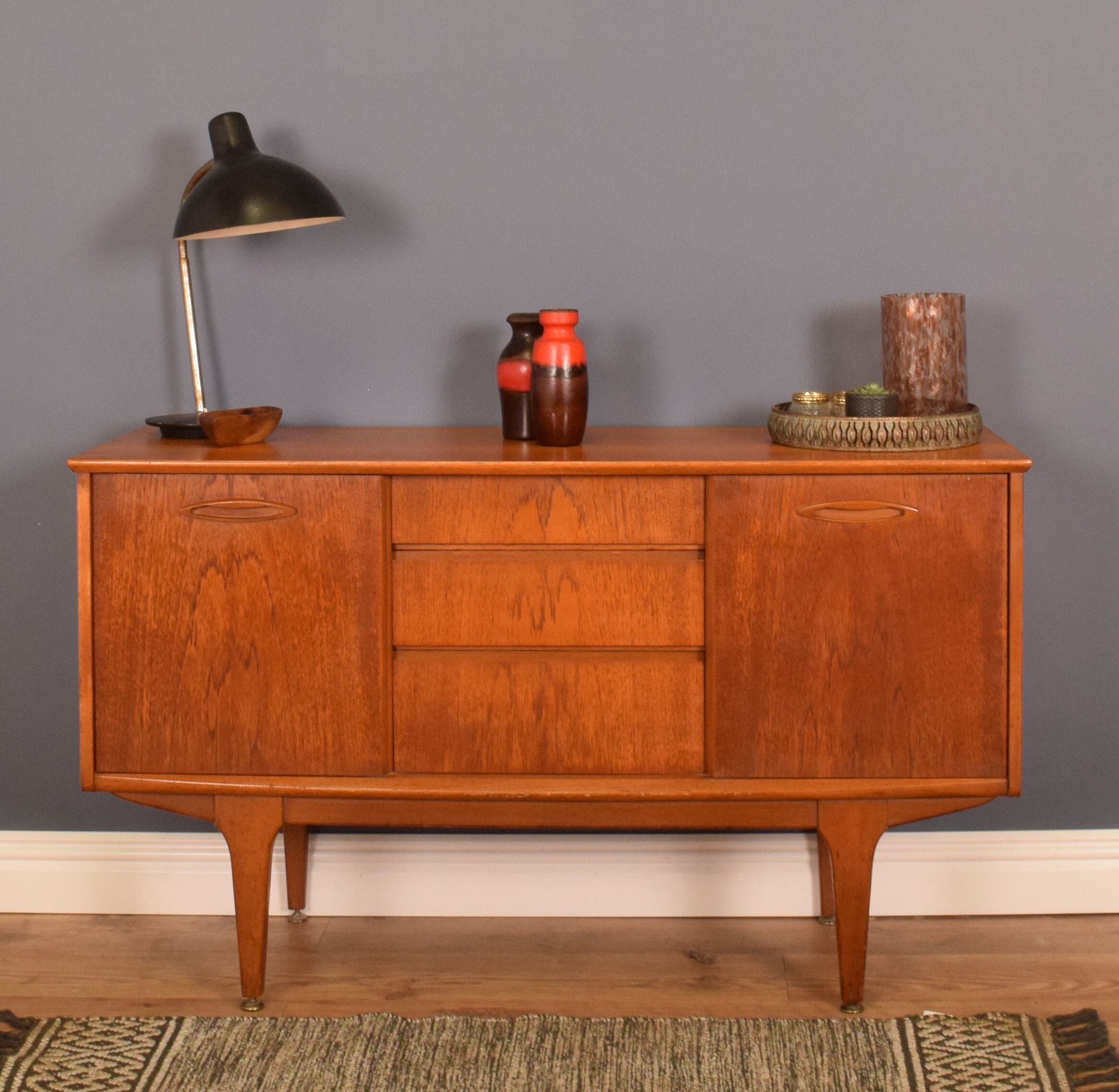 Restored Short Teak Retro Jentique 1960s Sideboard