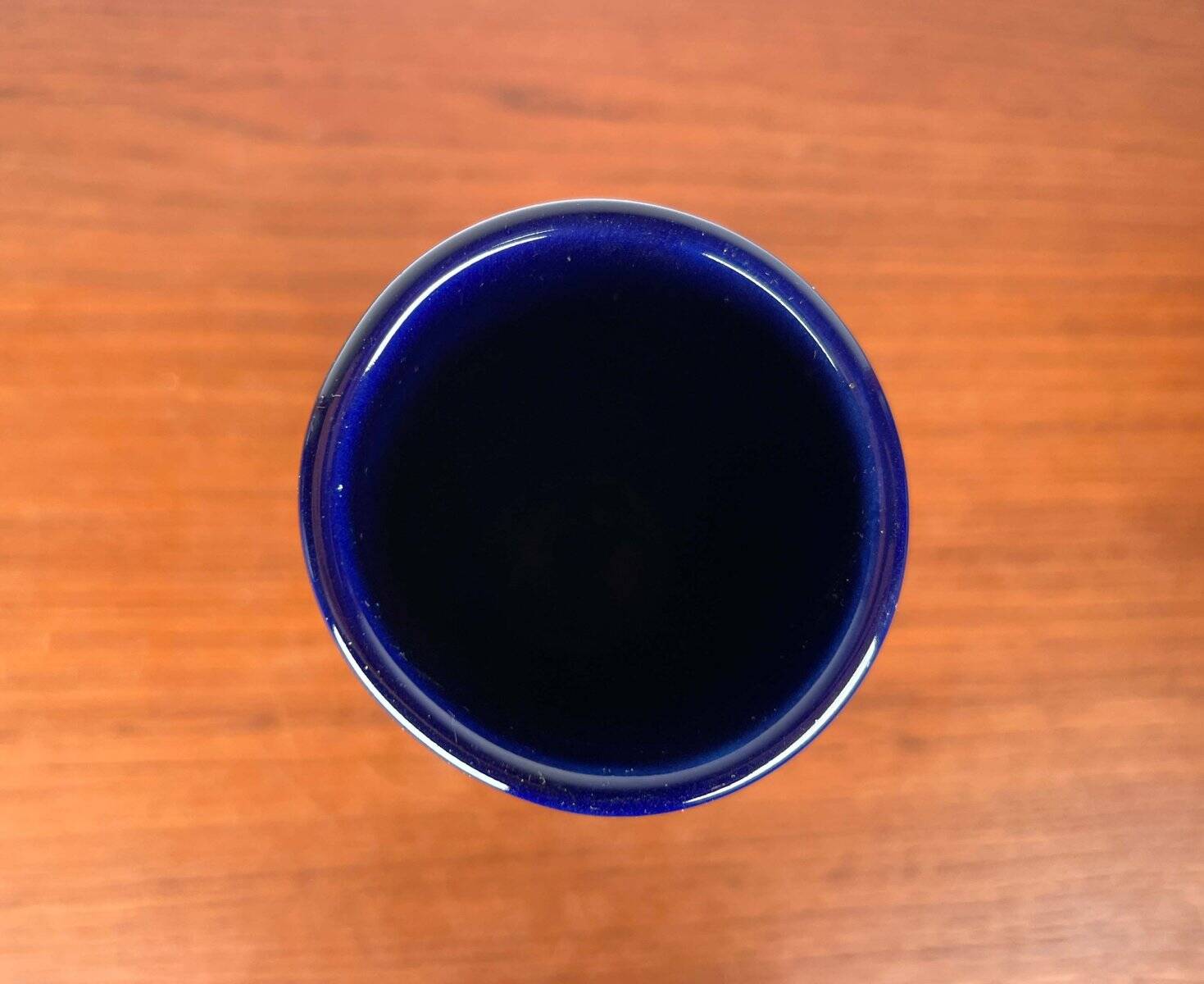 Cobalt blue ceramic vase from the Bangkok series by Melitta, mid-century, 1960s.