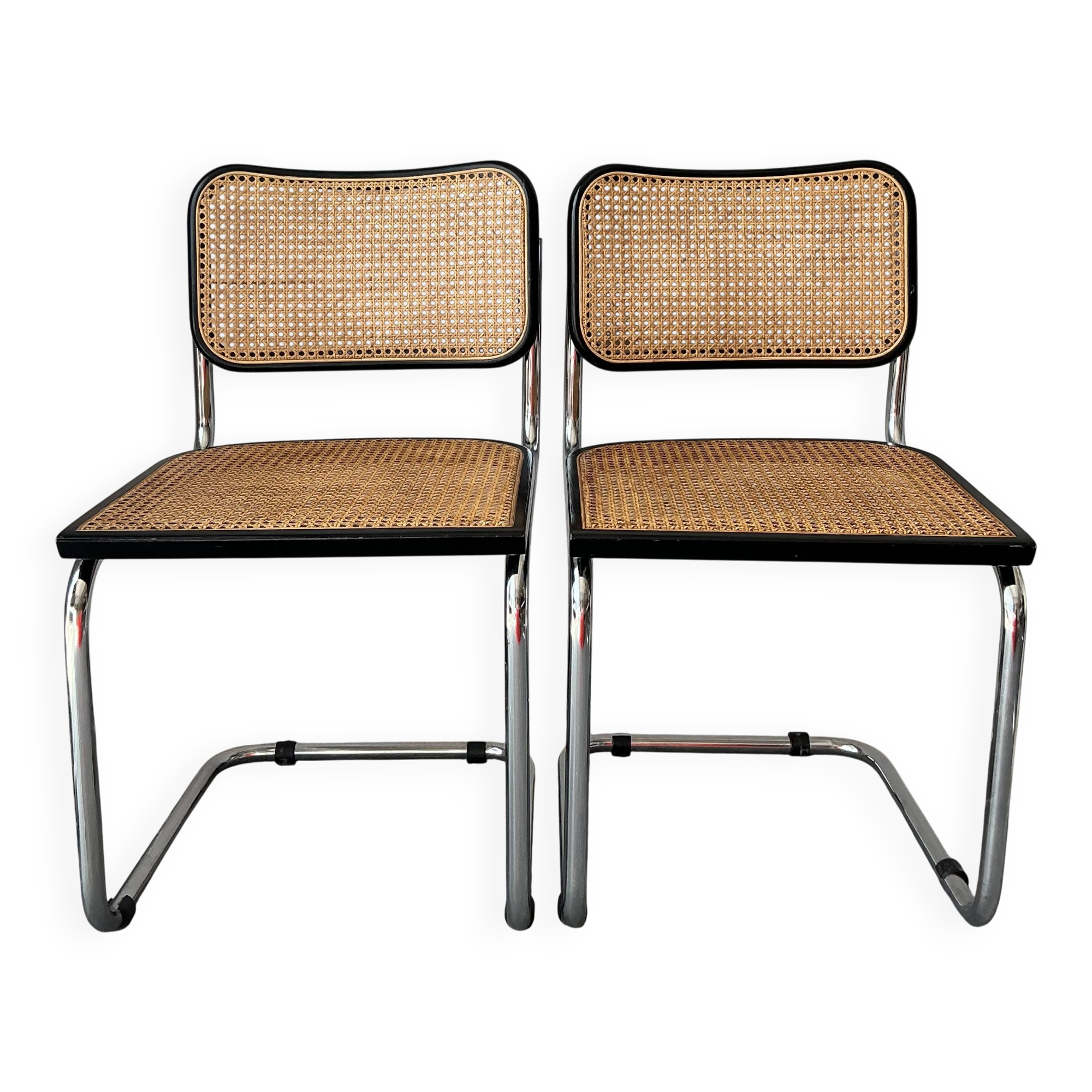 Pair of Cesca Marcel Breuer chairs Made in Italy