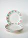Set of 6 dessert plates, Digoin Sarreguemines Arlequin model, 1960.