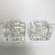 Glass vintage candle holders
