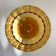 Amber glass dragée dish from Empoli, Italy - 1960s