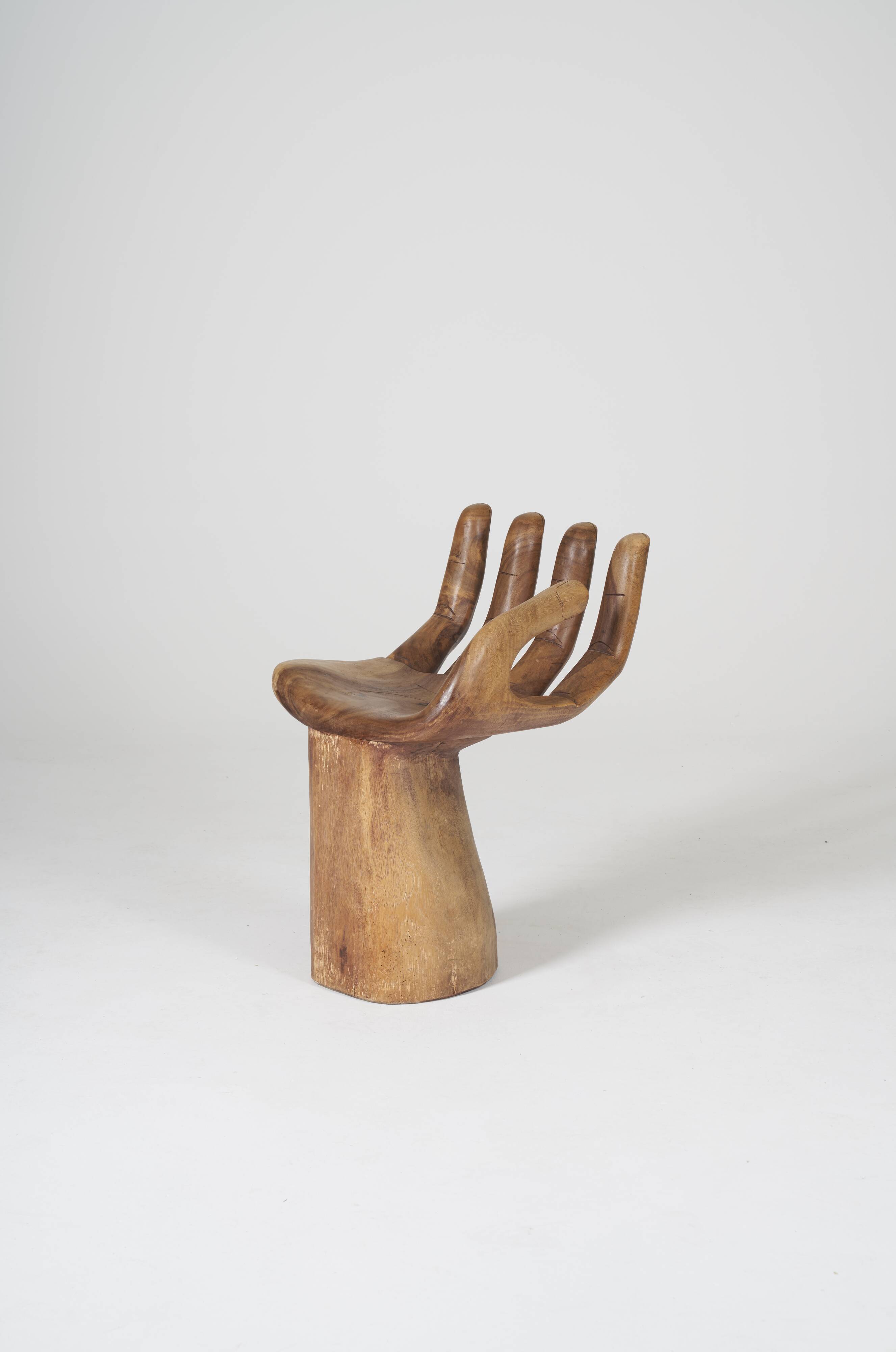 Solid wood hand chair