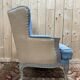 Louis XV style wingback armchair