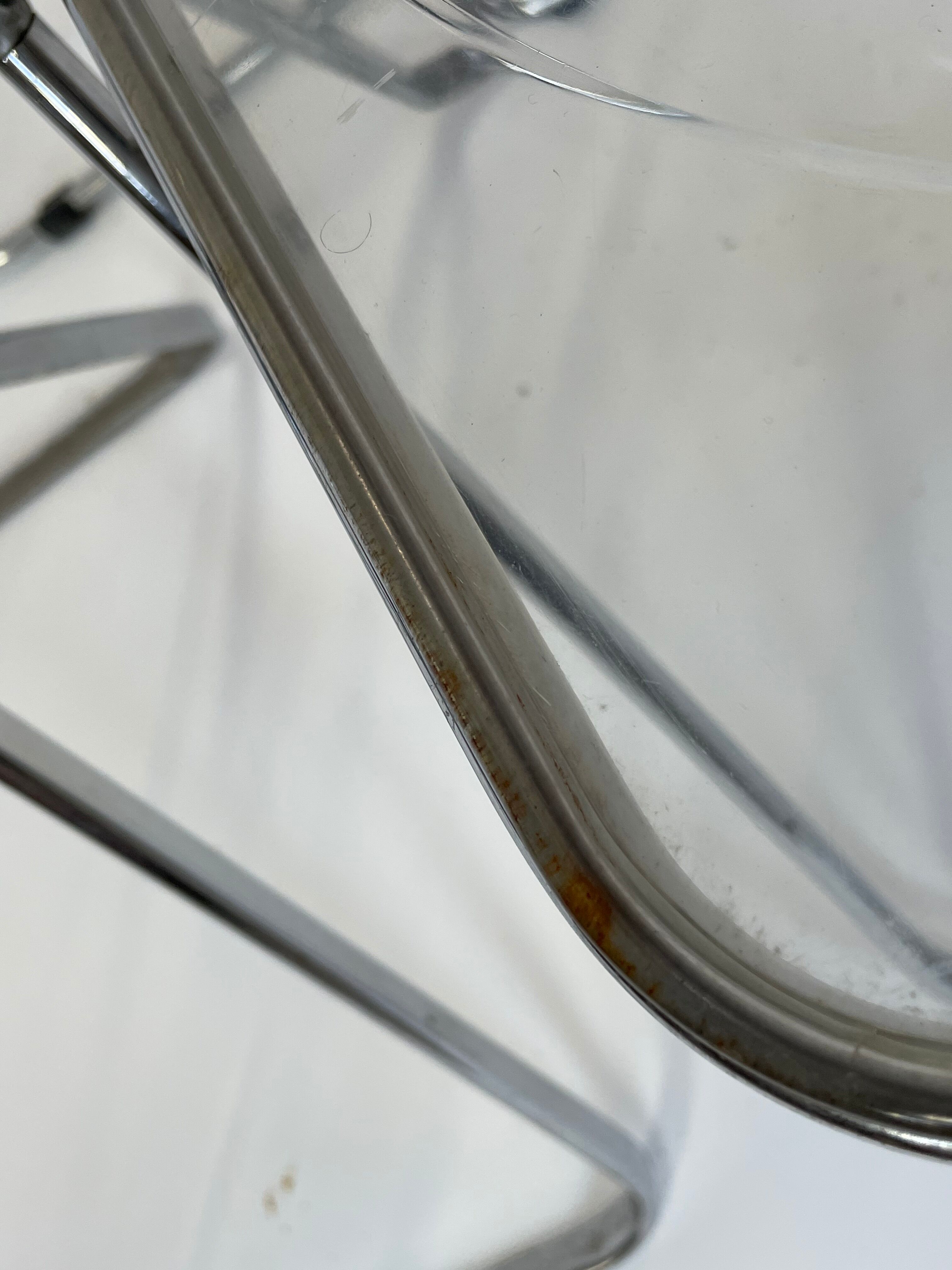 Giancarlo piretti plia lucite folding chairs for castelli